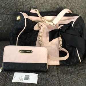 Betsey Johnson handbag and matching wallet